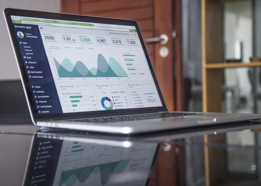 Analytics and campaign data on a laptop — digital marketing insights from real data